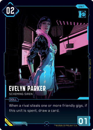 Evelyn Parker, Scheming Siren