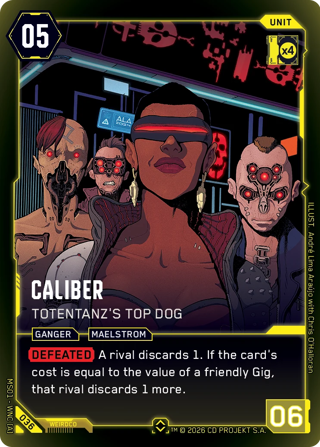 Caliber, Totentanz's Top Dog