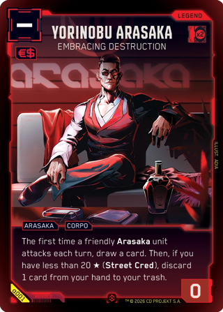 Yorinobu Arasaka, Embracing Destruction