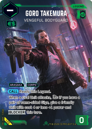 Goro Takemura, Vengeful Bodyguard